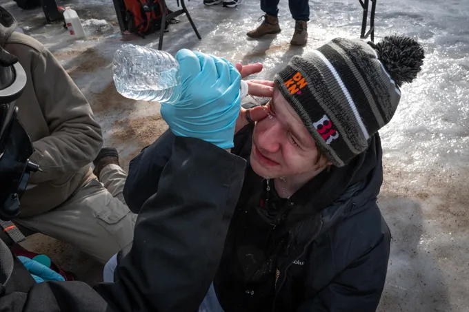 Tear gas and pepper spray can have lasting health effects