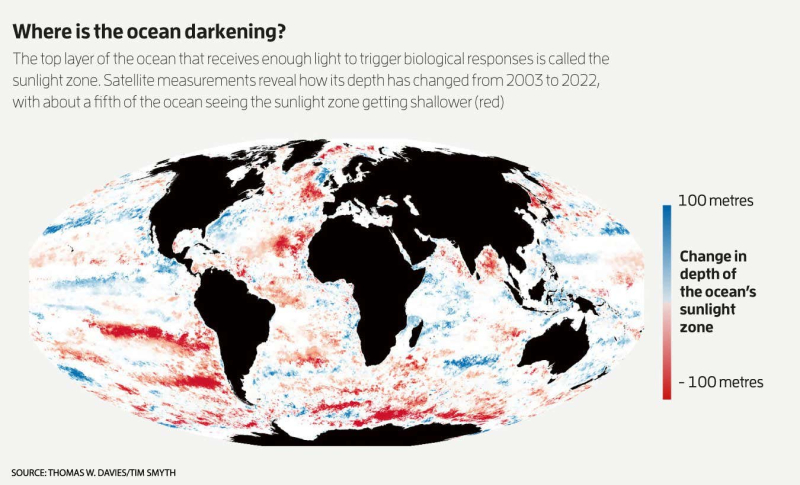 Oceans are darkening all over the planet – what’s going on?