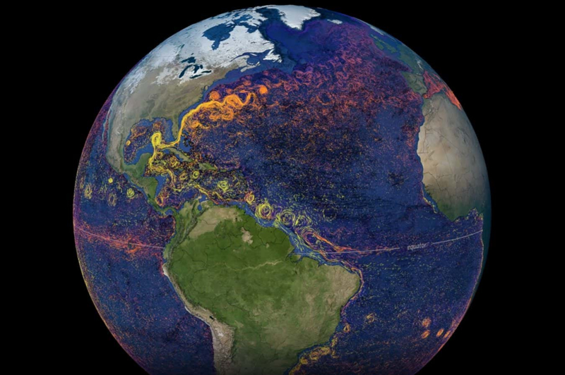 Key ocean current is slowing at locations around the Atlantic