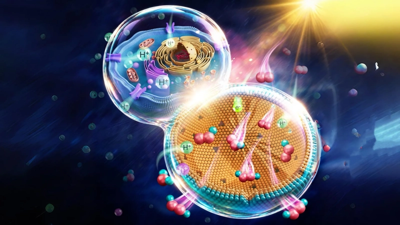 Cell-inspired nanoreactor turns sunlight into hydrogen peroxide