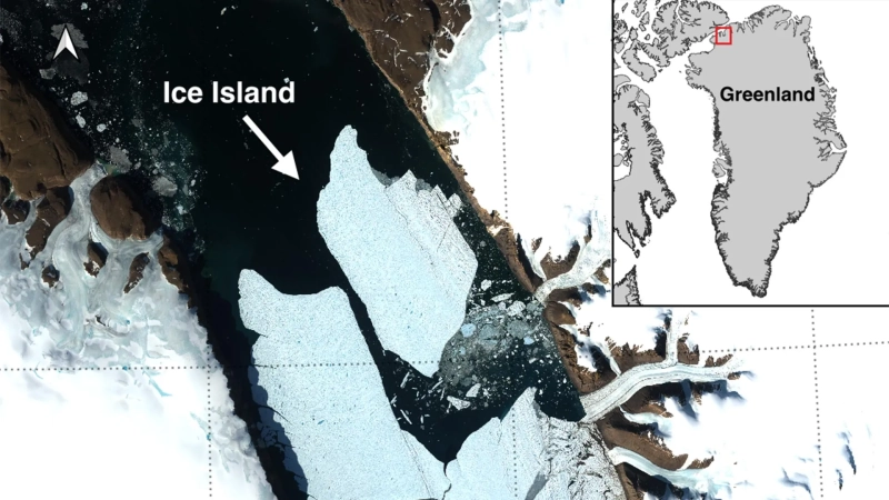 Manhattan-sized ice island breaks off Greenland’s Petermann Glacier
